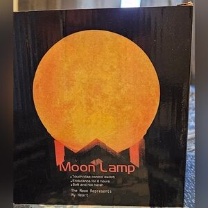 Multicolor Moon Lamp W/touch To Change And Remote